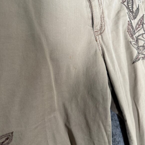 Y2K Suko Embroidered Cargo Pants Green, Fairy Grunge 6 - Picture 6 of 14